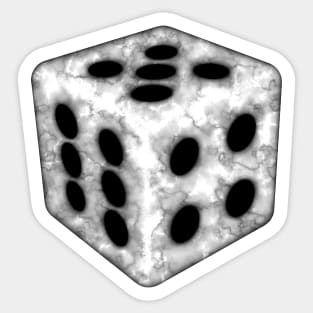 Marble Die (Dice) for Epic Gamers Sticker